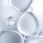 oil bubbles against abstract background
