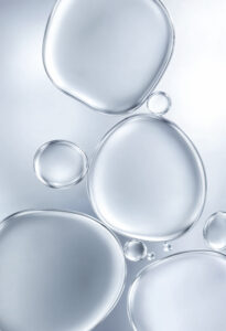 울쎄라, 인모드, 레이저토닝 시술 후 꼭 필요한 홈케어 루틴 5 oil bubbles against abstract background