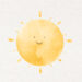 sun watercolor design element